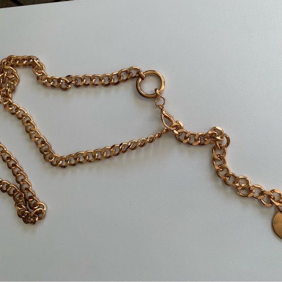 Belly Belt, Elegant Gold Chain Dress Belt - Picture 2 of 5